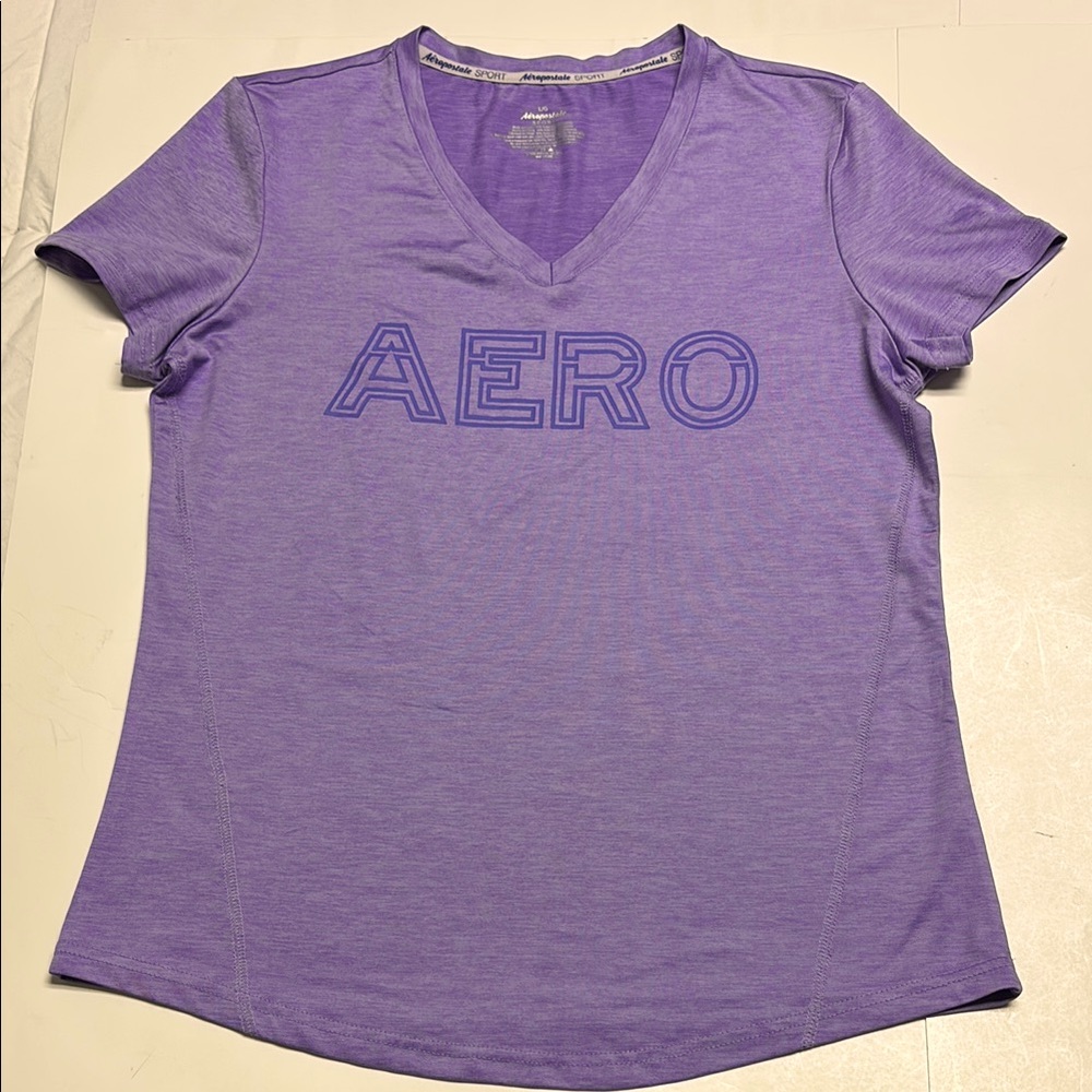 Aeropostale sport women’s v-neck short sleeve top size large